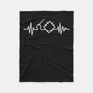 Cobertor De Velo Quilting Heartbeat Presentes Amantes Engraçados