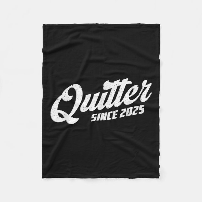Cobertor De Velo Quitter Since 2025 Non-smoker Quit Smoking  (Frente)