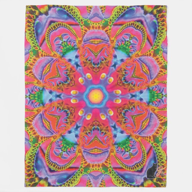 Cobertor De Velo Quorum Kaleidoscope Fleece Blanket (Frente)