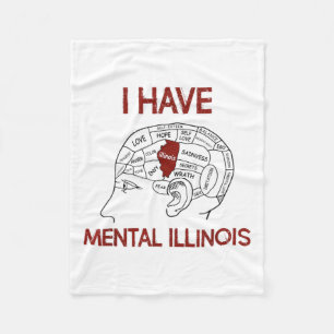 Cobertor De Velo Quote Amantes Eu Tenho Mental Illinois