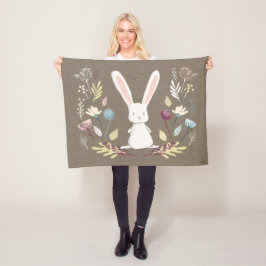 Cobertor De Velo Rabbit Fleece Baby Blanket - Pequeno Bunny