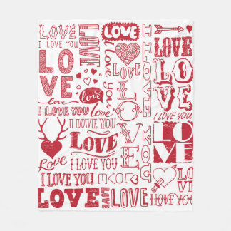 Cobertor De Velo rabiscos de amor feitos à mão 