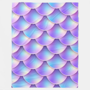 Cobertor De Velo rabo de sereia púrpura