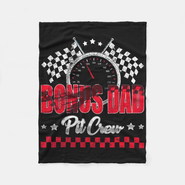 Cobertor De Velo Race Car Birthday Party Racing Family Bonus Dad T  (Frente)
