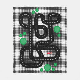 Cobertor De Velo Race Track Kids Playmat Cars Trucks Nome Boys