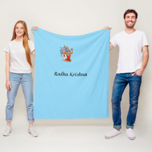 Cobertor De Velo Radha Krishna Impresso em Aberto