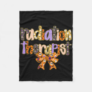 Cobertor De Velo Radiação Terapeuta Halloween Coquette Pumpkin Rad