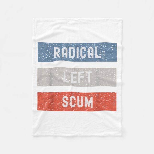 Cobertor De Velo Radical Left S Funny Sarcastic Quote  (Frente)