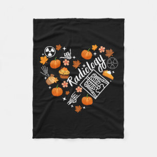 Cobertor De Velo Radiologia Cai No Coração Xray Tech Autumn Pumpkin