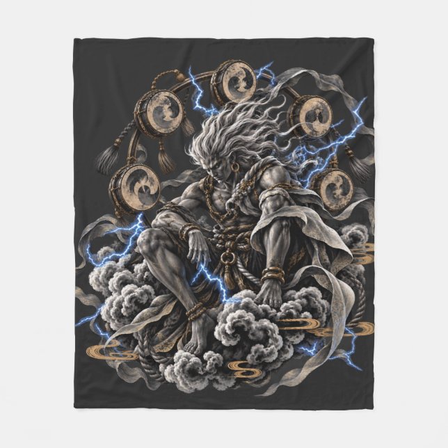 Cobertor De Velo Raijin Azul (Frente)