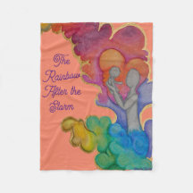 Rainbow Baby Flece Blanket