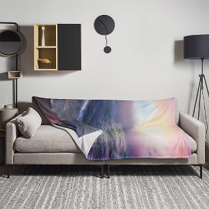 Cobertor De Velo Rainbow Beach Ocean Serenity 60" x 80"