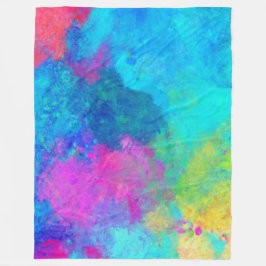 Cobertor De Velo Rainbow Fleece Blanket