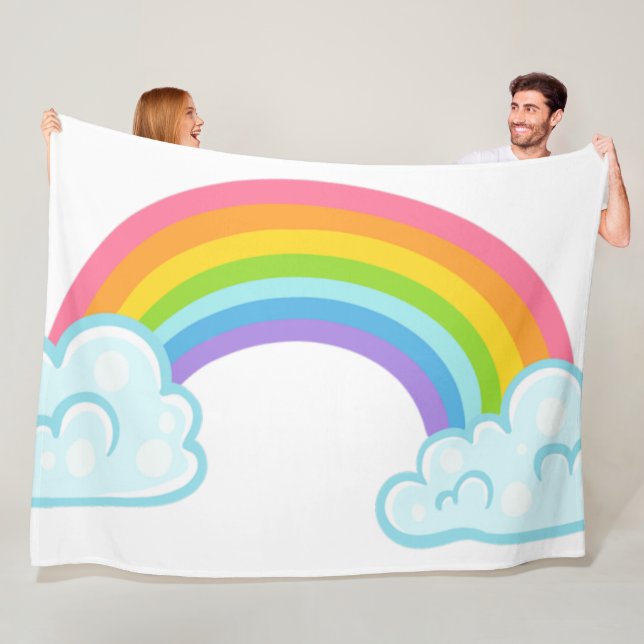 Cobertor De Velo Rainbow Fleece Blanket (In Situ)