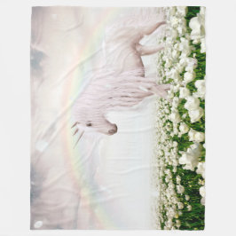 Cobertor De Velo Rainbow Fleece Blanket