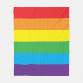Cobertor De Velo Rainbow Fleece Blanket