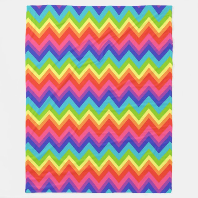 Cobertor De Velo Rainbow Fleece Blanket Gift (Frente)