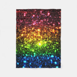 Cobertor De Velo Rainbow Galaxy Fleece Blanket