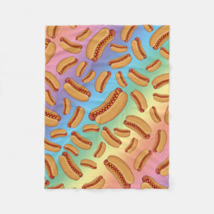 Cobertor De Velo Rainbow hotdogs
