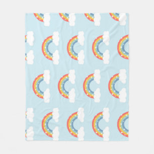 Cobertor De Velo Rainbow Kids Magical Patterno