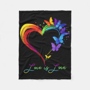 Cobertor De Velo Rainbow Love is Love Lgbt Gay Lésbica Pride Butter