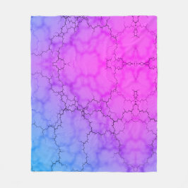 Cobertor De Velo Rainbow Marbled Heart