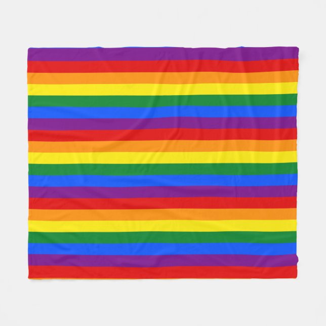 Cobertor De Velo Rainbow Pride (Frente (Horizontal))