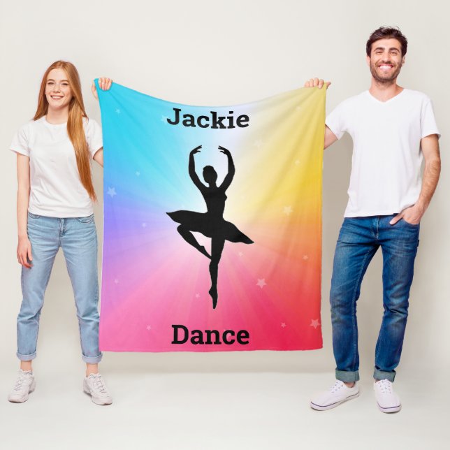 Cobertor De Velo Rainbow Stars Dance Fleece Blanket para Meninas! (In Situ)