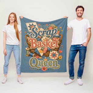 Cobertor De Velo Rainha da Cesta de Retalhos Quilter Cottagecore