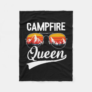 Cobertor De Velo Rainha da fogueira prima tripulação do acampamento