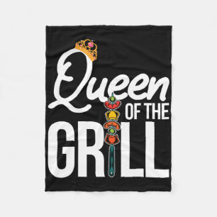 Cobertor De Velo Rainha Da Grelha Divertido Fumando Carne Bbq Mulhe