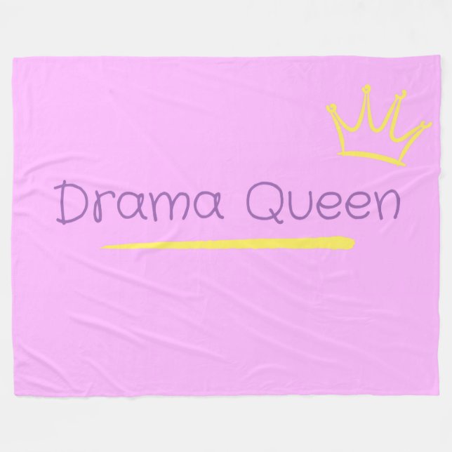 Cobertor De Velo Rainha do Drama (Frente (Horizontal))