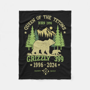 Cobertor De Velo Rainha Dos Tetons Grizzly 9 Parque Nacional 1996-2