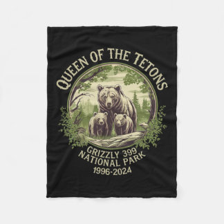 Cobertor De Velo Rainha Dos Tetons Grizzly 9 Preservação Da Vida Se