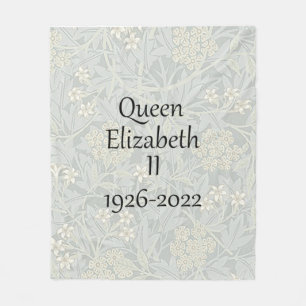 Cobertor De Velo Rainha Elizabeth II 1926-2022 Fleece Blanket