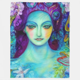 Cobertor De Velo Rainha Fada Encantada com Borboletas