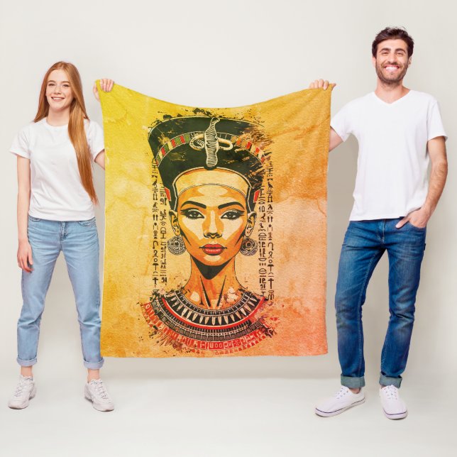 Cobertor De Velo Rainha Regal do Egito - Arte Neo-Faraó Moderna (In Situ)