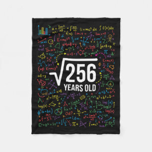 Cobertor De Velo Raiz Quadrada de Matemática 256 Anos de Idade, Mat