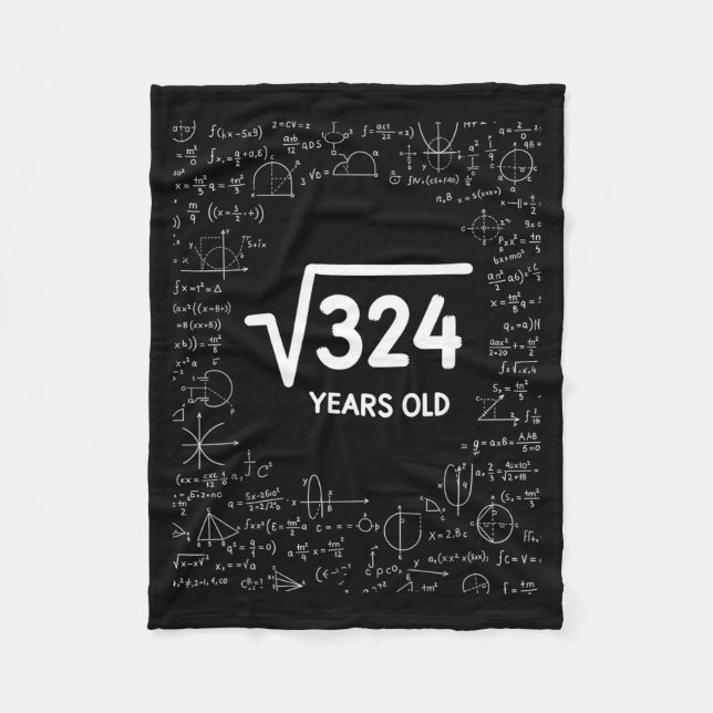 Cobertor De Velo Raiz Quadrada Matemática 324 Anos, Matemática Dive (Frente)