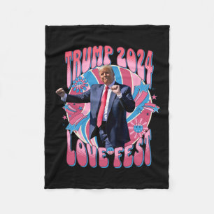 Cobertor De Velo Rally Love Fest Dancing Retro Groovy Funny Lovefes