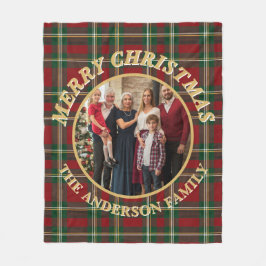 Cobertor De Velo Ralph Lauren Tartan Plaid Family Photo Christmas