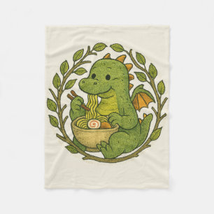 Cobertor De Velo Ramen Noodles Dinossaur Foodie Humor Dinossauros