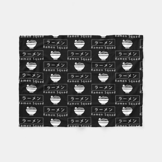 Cobertor De Velo Ramen Squad Ironic Japanese Noodle Food  (Frente (Horizontal))