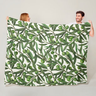 Cobertor De Velo Ramos de oliveira em branco