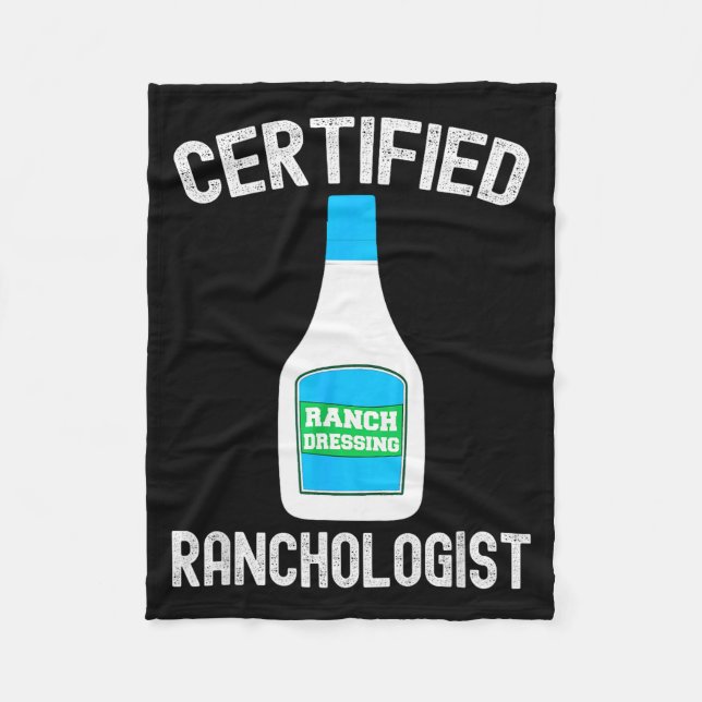 Cobertor De Velo Ranch Dressing Gift Funny Ranch Dressing Sauce Hum (Frente)