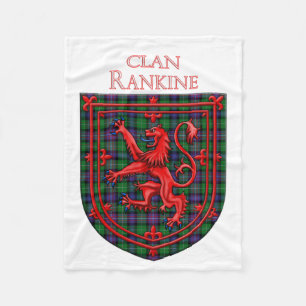 Cobertor De Velo Rankine Tartan Scottish Xadrez Lion Rampant