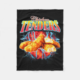 Cobertor De Velo Rap Pirata Funny Chicken Tenders Vintage 90s Heav
