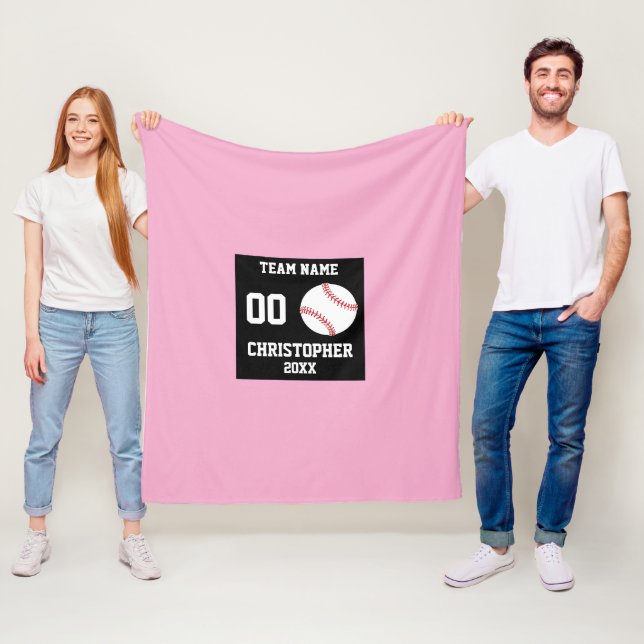 Cobertor De Velo Rapariga de Colagem de Fotos do Baseball (In Situ)