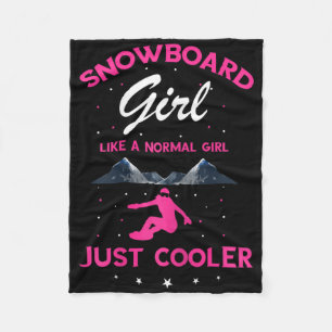 Cobertor De Velo Rapariga de Neve Snowboard Snowboarder Esporte Sno