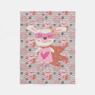 Cobertor De Velo Rapariga Superherói Bunny